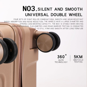 <span class=keywords><strong>Valise</strong></span> rigide légère et imperméable en PP, ensemble de voyage trois pièces avec doublure en polyester, 20 pouces, 24 pouces, 28 pouces - Product Image 4