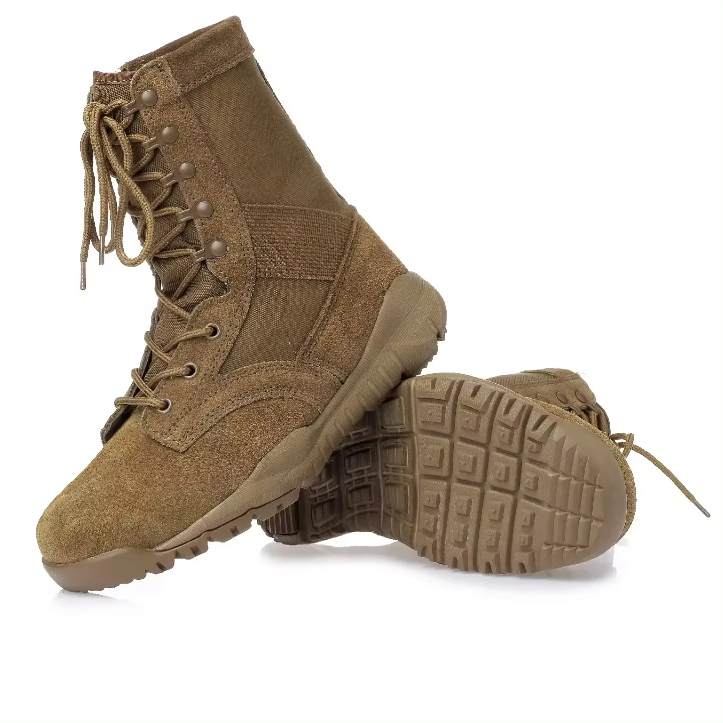 Zennison Custom Model Multi Size Options Durable Coyote Outdoor Training Tactical Boots Beige