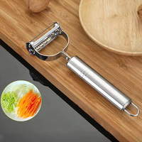 Mode Multifunctionele 2 In1 Groentefruit Roestvrijstalen Dunschiller Keukengereedschap Voor Snijder Maïsscheermachine Voor Keuken