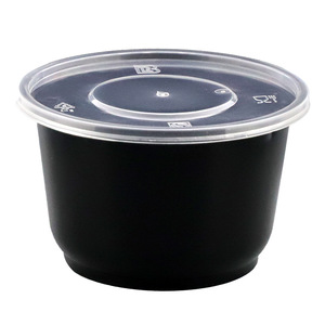 Disposable Takeaway Bowls Round 900ml With Lid Microwave Safe Refrigerated Thickened Packaging For Soup And Flour - Product Image 2