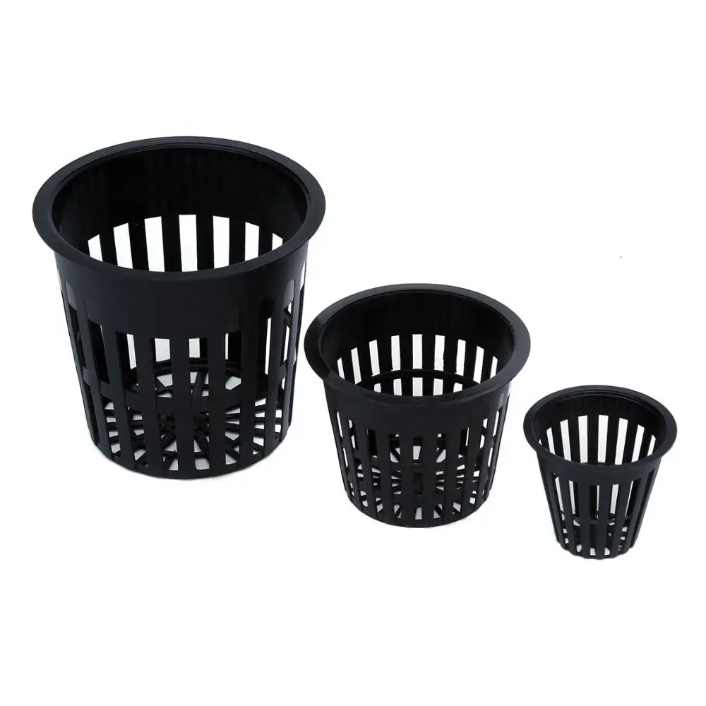 Net Cup Pot Hydroponics 2 Inch Plastic Used mit Flower/grün Plant Hanging Black White oder Other Agriculture Planting Greenhouse