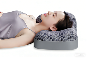 Almohada de Cuello para Cama de Lujo Personalizable, Cuadrada, de Jacquard, de TPE Suave, Antiestática, Refrescante y Natural - Product Image 2