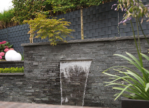 Hotel front cortile cortina d'acqua società fontana bocca giardino comunità in acciaio inox <span class=keywords><strong>cascata</strong></span> di acqua tenda - Product Image 3