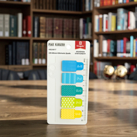 Mignonnes notes adhésives en forme de bouteille avec lettres de l'alphabet imprimées sur PET durable pour l'étude