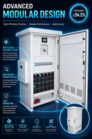 Convertisseur AC/DC industriel Sandi SD1K200P, redresseur 200KW, alimentation électrique, triphasé, entrée 260-530VAC, sortie 650A 100-1000VDC, 95%