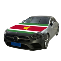 Vente en gros 120x150cm Couverture de capot moteur de voiture durable Résistant à l'usure Drapeau du Suriname Techniques d'impression numérique pour les graphiques