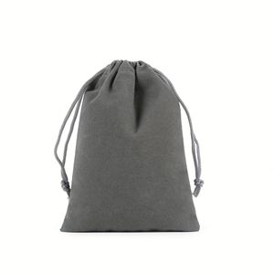 Sacs à cordon personnalisés brodés de luxe, petits sacs en velours pour bijoux, pochettes pour emballages cadeaux de bijoux, vente chaude - Product Image 2