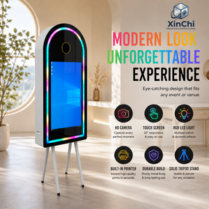 Support portable <span class=keywords><strong>pour</strong></span> selfie, miroir magique <span class=keywords><strong>pour</strong></span> photomaton avec accessoires gratuits, photomaton <span class=keywords><strong>pour</strong></span> mariage et fête - Product Image 1