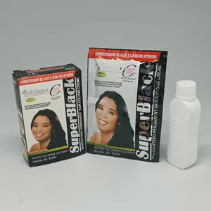 A buon mercato tinture per capelli neri colore permanente per capelli crema