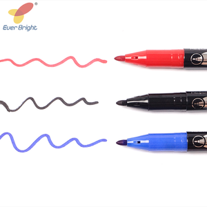 ปากกามาร์กเกอร์ 3 สี ปากกาหัวคู่ หมึกแห้งเร็ว เขียนลื่น สำหรับสำนักงาน - Product Image 3