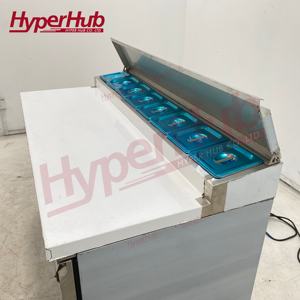 Réfrigérateur <span class=keywords><strong>Saladette</strong></span> à prix d'usine, <span class=keywords><strong>2</strong></span>/3 <span class=keywords><strong>portes</strong></span>, sous-comptoir, équipement de préparation des aliments, comptoir de préparation des salades, refroidisseur - Product Image 4