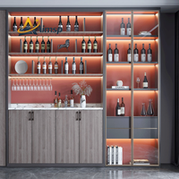 Meuble de présentation minimaliste au design moderne, idéal pour la mise en place et la décoration dans les salons et salles à manger