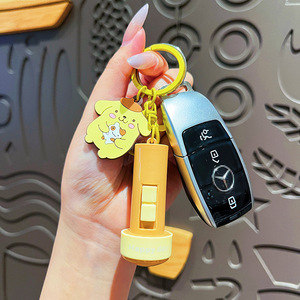 Llavero con Linterna LED de Animales Adorables, Colgante de Plástico para Mochila, Llaves de Coche, Regalos para Parejas - Product Image 4
