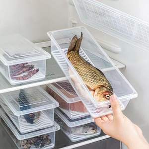 Caja de Almacenamiento Rectangular con Tapa, Congelable, para Refrigerador, Conservación de Carne y Pescado, con Drenaje, Origen Yiwu, Parte 93 - Product Image 2