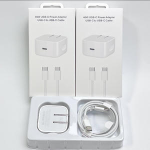 Chargeur rapide PD 40W avec câble tressé et adaptateur USB-C pour iPhone 17 16 15 14 Pro, prise US pliable - Product Image 6