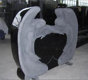 โกลด์ท็อปโออีเอ็มหินแกรนิตสีดำสำหรับหลุมฝังศพสุสานสุสานสุสานอนุสาวรีย์หลุมศพนางฟ้า - Product Image 6