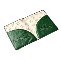 Étui de rangement pour cartes de Mahjong en cuir PU sur mesure, sans cruauté animale, pochette pour cartes de Mahjong