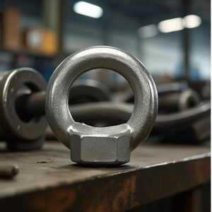 Perno de ojo galvanizado hembra DIN 582 C15e de acero con certificación CE, accesorios para elevación y anclaje - Product Image 3
