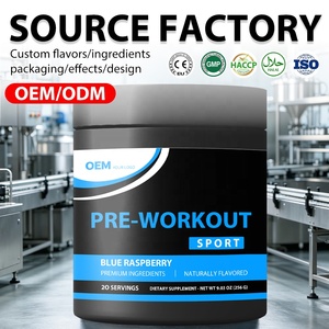 Poudre pré-entraînement à marque privée OEM avec L-citrulline, Taurine, Créatine Monohydrate, Poudre Énergisante - Product Image 1
