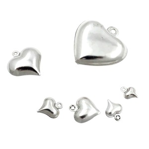Stainless Steel Heart Pendants Hollow Jewelry Findings For DIY Necklaces <b>Bracelets</b> Steel Color Anno Jewelry - Product Image 2