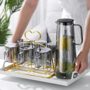 Pichet en verre 2025 avec couvercle <span class=keywords><strong>Carafe</strong></span> <span class=keywords><strong>à</strong></span> eau en verre résistant <span class=keywords><strong>à</strong></span> la chaleur avec poignée <span class=keywords><strong>pour</strong></span> boissons chaudes/froides-<span class=keywords><strong>Infusion</strong></span> <span class=keywords><strong>à</strong></span> <span class=keywords><strong>froid</strong></span>, jus de fruits - Product Image 2
