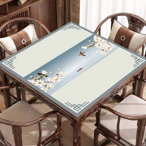 Tapis de table Mahjong carré haut de gamme antidérapant, durable, silencieux et insonorisant pour compétition de poker Guan Dan Hand Rubbing - Product Image 4