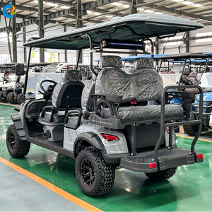 Robetaa - Carro de Golf Eléctrico de 6 Plazas en Oferta, para Transporte en Hoteles, Estilo Todoterreno Elevado, Buggy de Golf para 6 Personas - Product Image 4