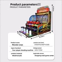 Machine de jeu d'arcade Monster Army Shooting Ball pour les parcs d'attractions pour enfants, cadeau et divertissement