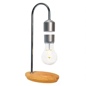 Lampada a lampadina galleggiante per telefono levitante magnetica Wireless personalizzata creativa con luce a Led per regalo