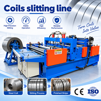 Ligne de découpe entièrement automatique pour bobines métalliques HD, machine de découpe et de rembobinage hydraulique pour bandes métalliques