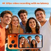 Maovz Moniteur de caméra arrière sans fil 4K 30fps pour Vlog et Selfie, conception magnétique pour télécommande, écran 4,02 pouces, batterie 1500 mAh