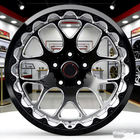 Jantes Beadlock 17 18 pouces en alliage forgé pour course de dragster, 2 paires pour Dodge SRT Hellcat F-150 Mustang GT