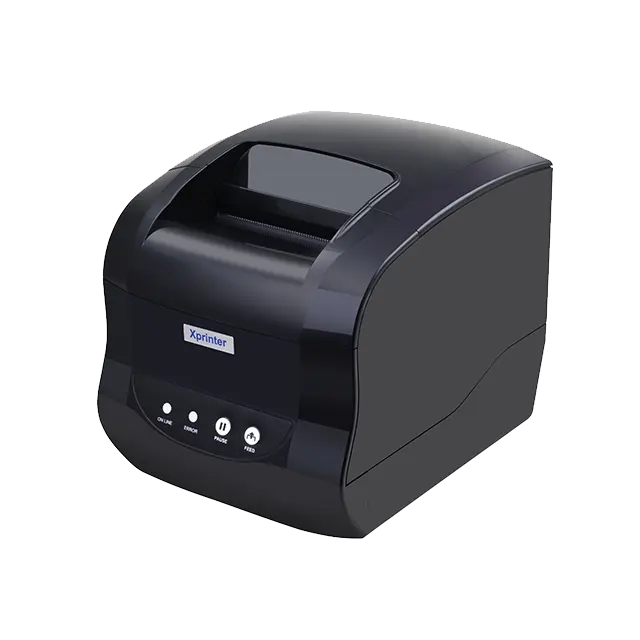 Xprinter XP-365BインクレスBluetoothサーマルシッピングラベルプリンター (USB2in1サーマルレシートプリンターバーコードプリンター付き)