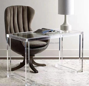 Bán buôn Chất lượng cao Acrylic văn phòng bảng rõ ràng ăn bàn Acrylic đồ nội thất bàn - Product Image 4