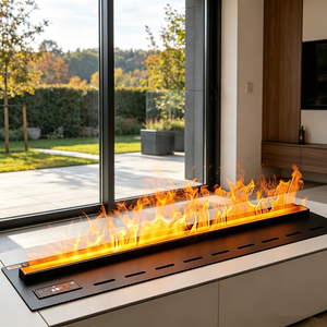 Cheminées à vapeur d'eau de luxe pour intérieur et extérieur, technologie de flamme froide pour terrasse de complexe hôtelier, bord de piscine, jardin, salon - Product Image 6