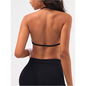 Sujetadores Deportivos Personalizados para Mujer, Paquete de 3, Bralettes Halter para Yoga, Transpirables, Top Corto para Gimnasio y Fitness, Spandex y Nailon - Product Image 2