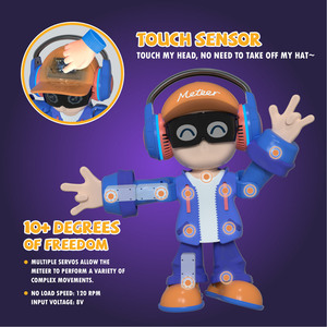 Robot IA Meetr, Compañero Inteligente <span class=keywords><strong>de</strong></span> Escritorio, Robot <span class=keywords><strong>de</strong></span> Interacción Emocional Inteligente, Control por Voz, Asistente Diario, Regalo - Product Image 5