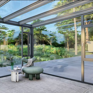 Véranda contemporaine en verre feuilleté sur mesure pour cour résidentielle, villa, patio, jardin d'hiver et <span class=keywords><strong>solarium</strong></span> - Product Image 5