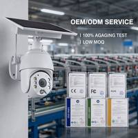 Mini caméra espionne dissimulée Tuya S10 6MP avec système solaire, caméra de sécurité sans fil extérieure par CONDA avec lumière LED pour installation en jardin