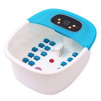 Bassin de massage électrique intelligent multifonctionnel OEM avec contrôle de la vibration et de la minuterie, pour spa et bain de pieds, avec boîte à herbes et fonction bulles