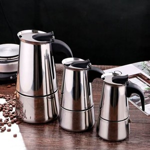 <span class=keywords><strong>Cafetière</strong></span> <span class=keywords><strong>italienne</strong></span> portable en acier inoxydable, <span class=keywords><strong>grande</strong></span> <span class=keywords><strong>capacité</strong></span>, pour usage domestique, professionnel et hôtelier - Product Image 4