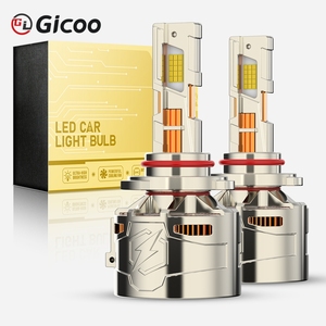 Ampoules de phares LED H7 Canbus 40000LM 400W 9005 HB3 9006 HB4 H1 H4 H8 H9 H11 12V 6000K IP67 Étanches en aluminium pour voitures - Product Image 2