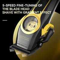 Tondeuses à cheveux professionnelles KEMEI Km-2373, 8800 tr/min, tondeuse à cheveux sans fil, machine à couper les cheveux avec base de charge