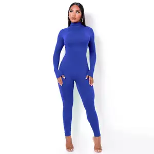 2023 New Arrivals Casual Women 1 Piece Jumpsuits Plain Rompers Jumpsuit Fall Jumpsuit 2023