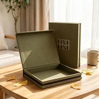 Boîte cadeau de luxe rigide à fermeture magnétique pour foulard, avec logo personnalisé estampé à chaud, emballage pour vêtements en papier recyclé
