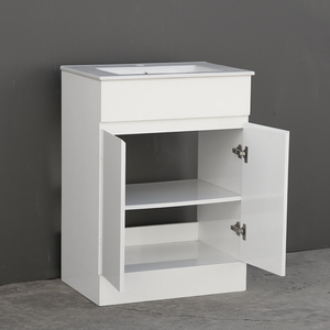 Phòng tắm Vanity 24 inch hiện đại tầng thường vụ đôi cửa ra vào bồn rửa lưu vực tủ phòng tắm Vanity Set với Counter Top bồn rửa - Product Image 6