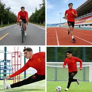 Chaqueta Deportiva de Entrenamiento de Fútbol Personalizada de Calidad Tailandesa al Por Mayor, Precio Económico, Azul Oscuro, Traje Deportivo de Fútbol al Por Mayor - Product Image 5