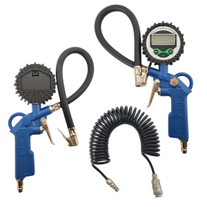 High-Accuracy Tire Inflator with Built-in Digital Gauge - Handheld Tool for Multiple Vehicles - Product Image 2