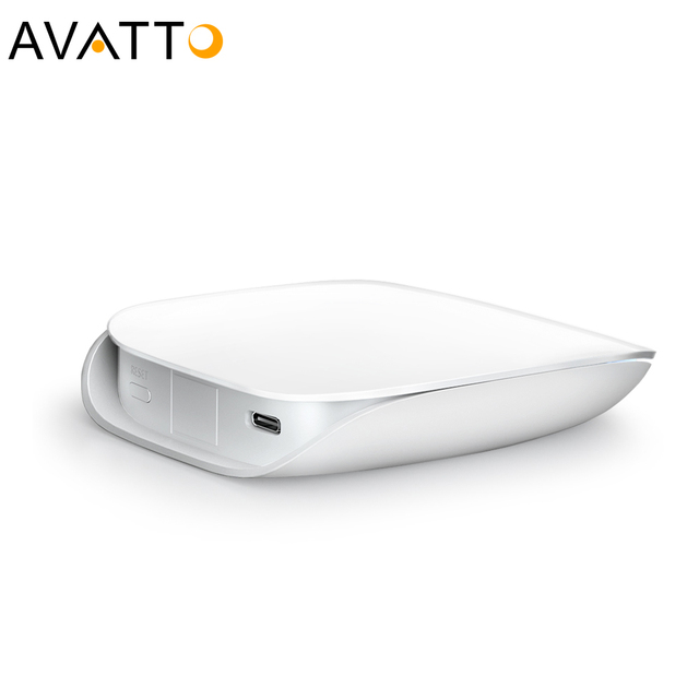 AVATTO Smart Home Assistant Tuya Zigbee3.0 Smart Gateway Hub WiFi BLE Mesh APP Remote Control Work with Tuya/Smart Life APP