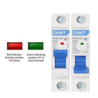 Haute qualité CHNT NXB-63 B courbe MCB 1P 1A 2A 3A 4A 6A 10A 16A 20A 25A 32A 40A 50A 63A DC MCB NXB-63 disjoncteur Miniature
